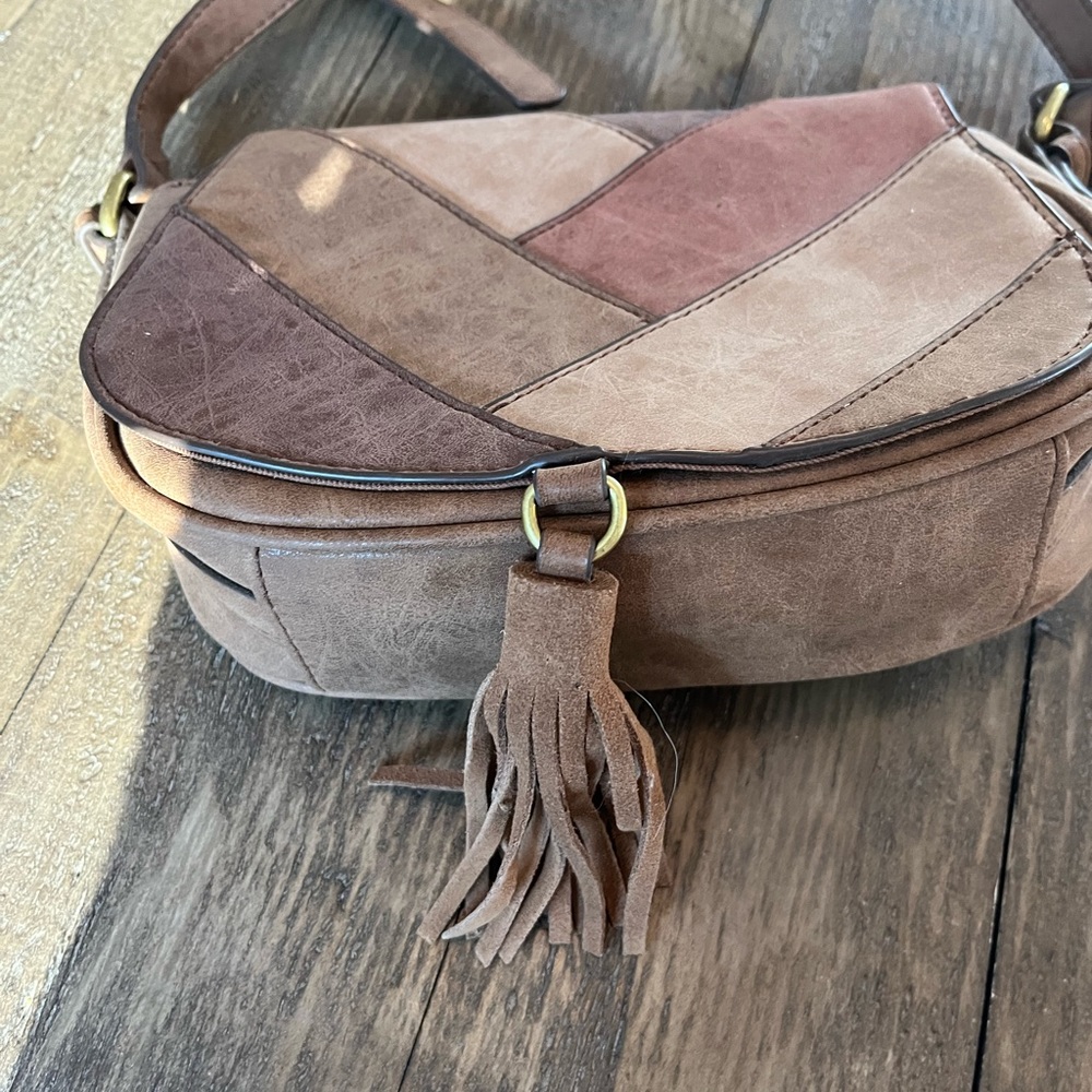 Merona patch brown purse - Picture 4 of 9
